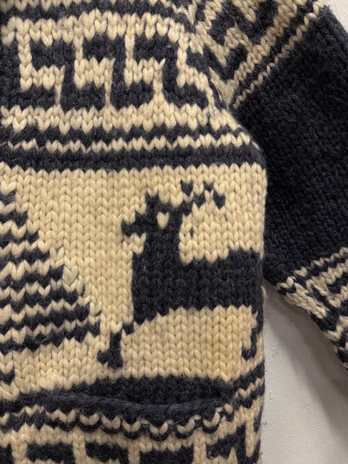 M) Canada LONGHOUSE Cowichan Wool Cardig 상품이미지5