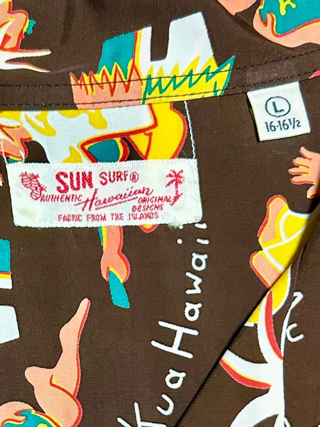 선 서프 Sun Surf 레이온 하와이안 셔츠 L 상품이미지5