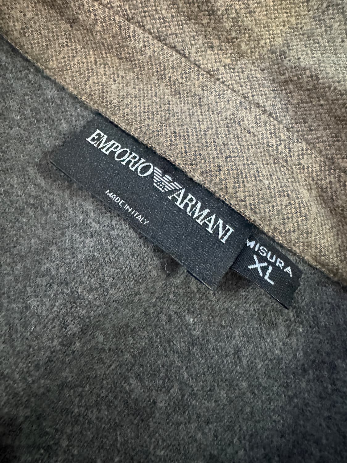 정품!! 여성 엠포리오 아르마니 로고 코튼 더블 자켓 S ~ M 상품이미지3