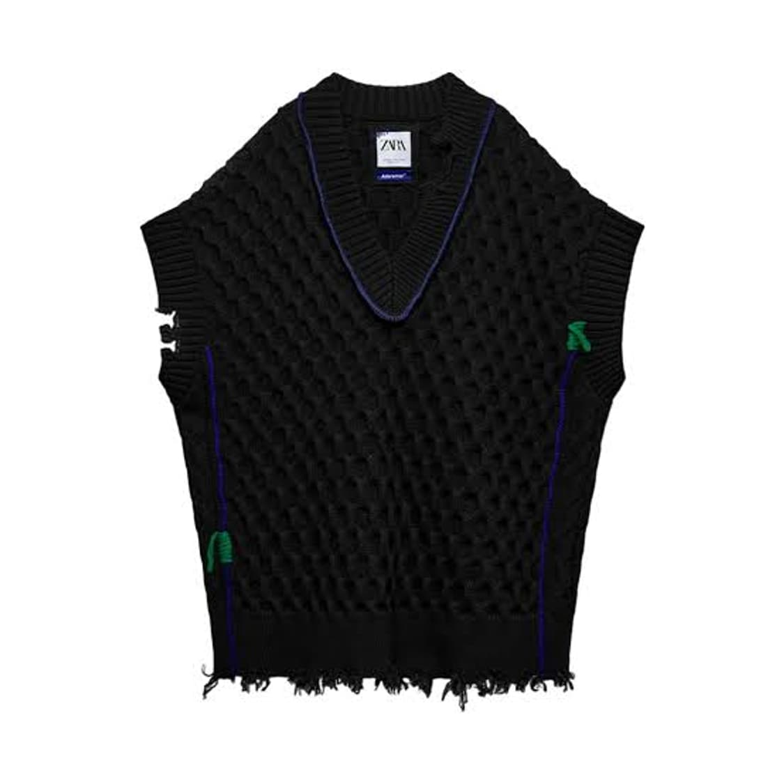 Zara x Ader Error Oversized Vest Black 상품이미지1