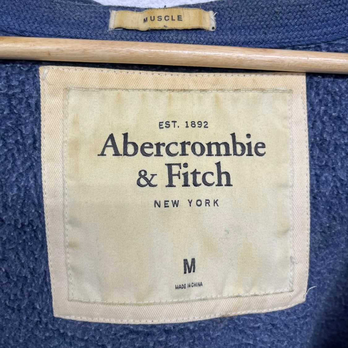 아베크롬비 y2k 올드스쿨 스웻 후드집업 희귀져지(M) 상품이미지6