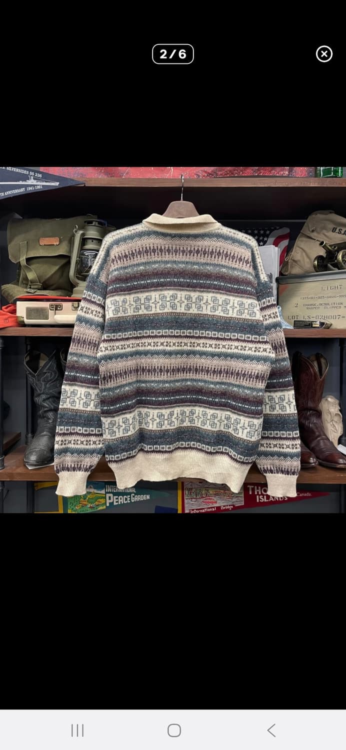 90s McNEAL 페어아일 니트 상품이미지2