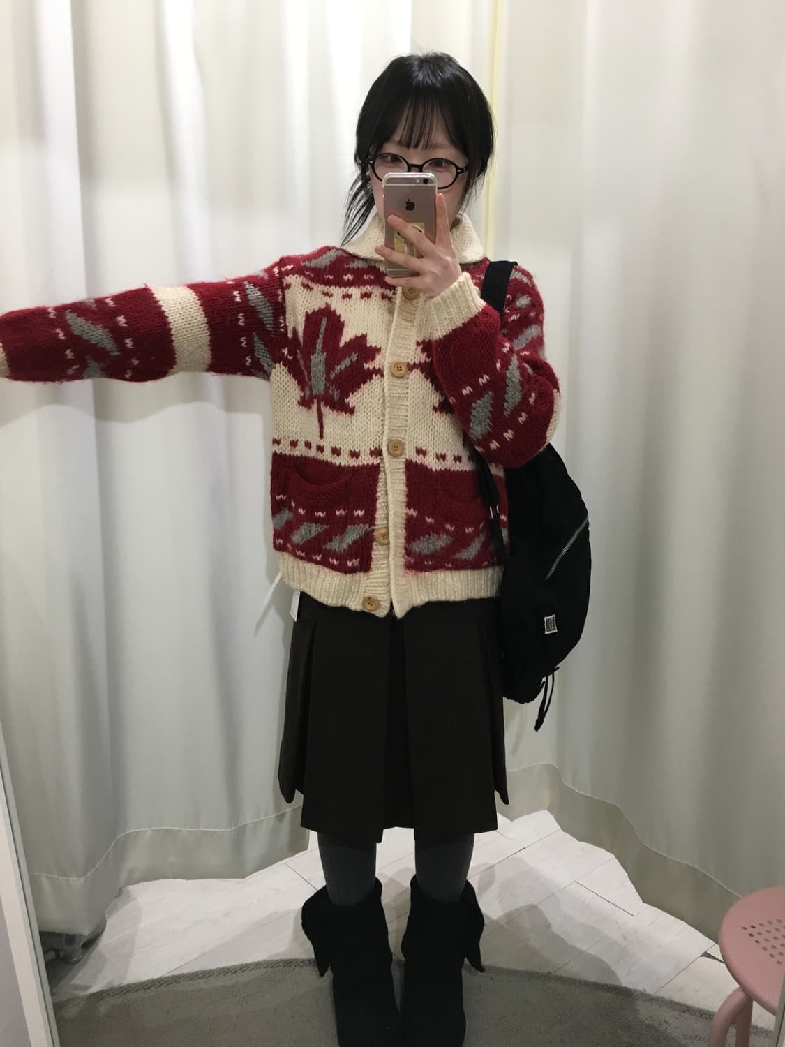 헤비울 메이플 숄카라 가디건 상품이미지4