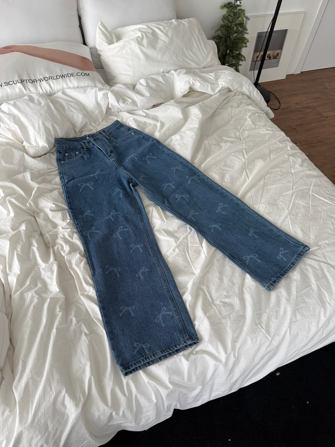 리본 데님 상품이미지1