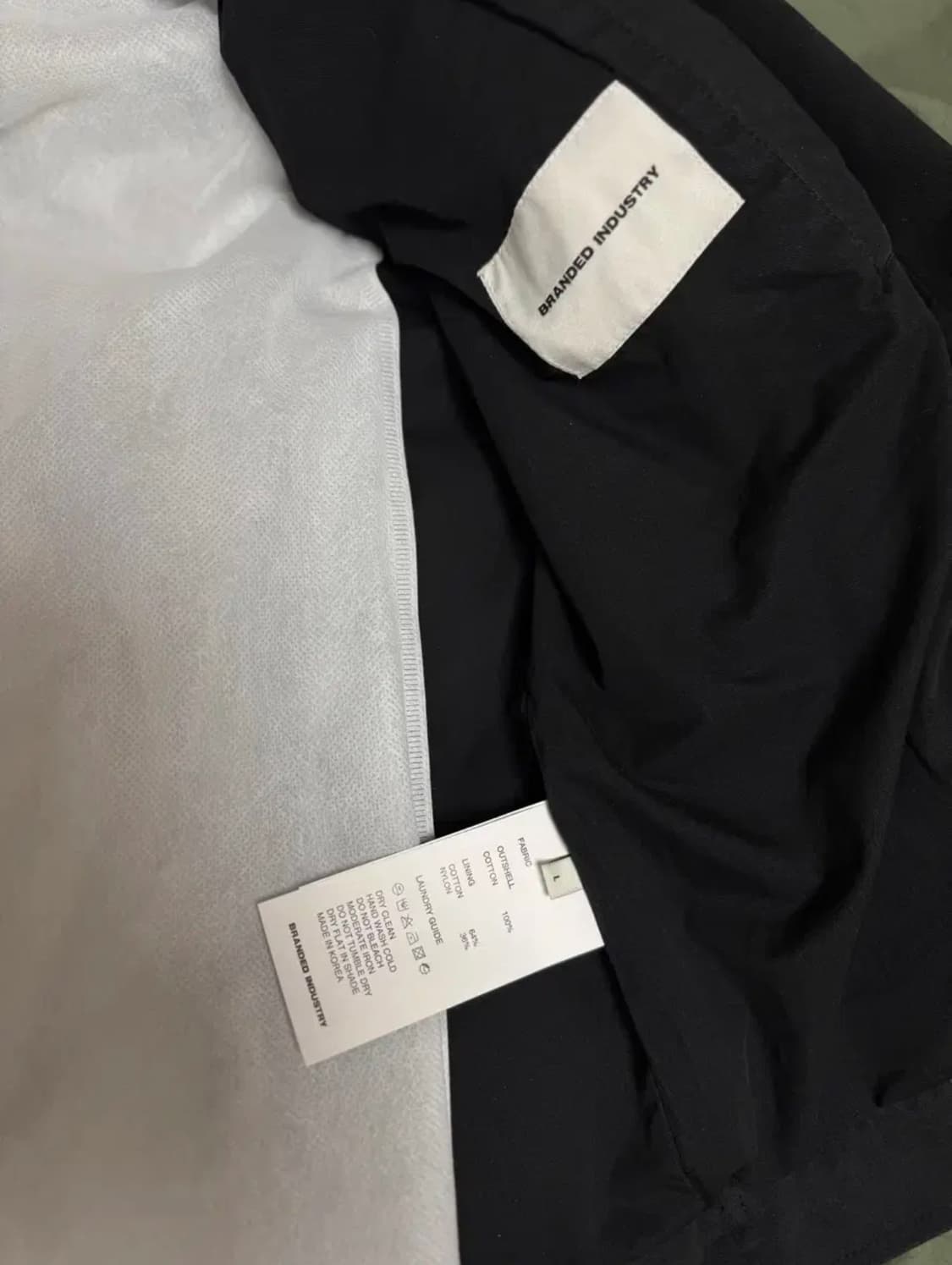 [새제품/L] 브랜디드 페이드 워크 자켓 - 빈티지 블랙 상품이미지6