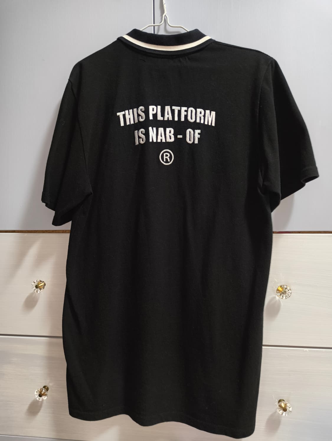 너트앤볼트 반팔 카라 미니원피스 블랙 상품이미지2