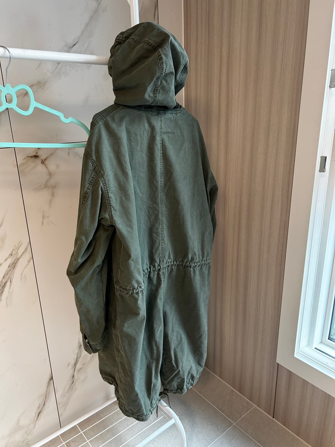 자라 카키 후드 야상 상품이미지2