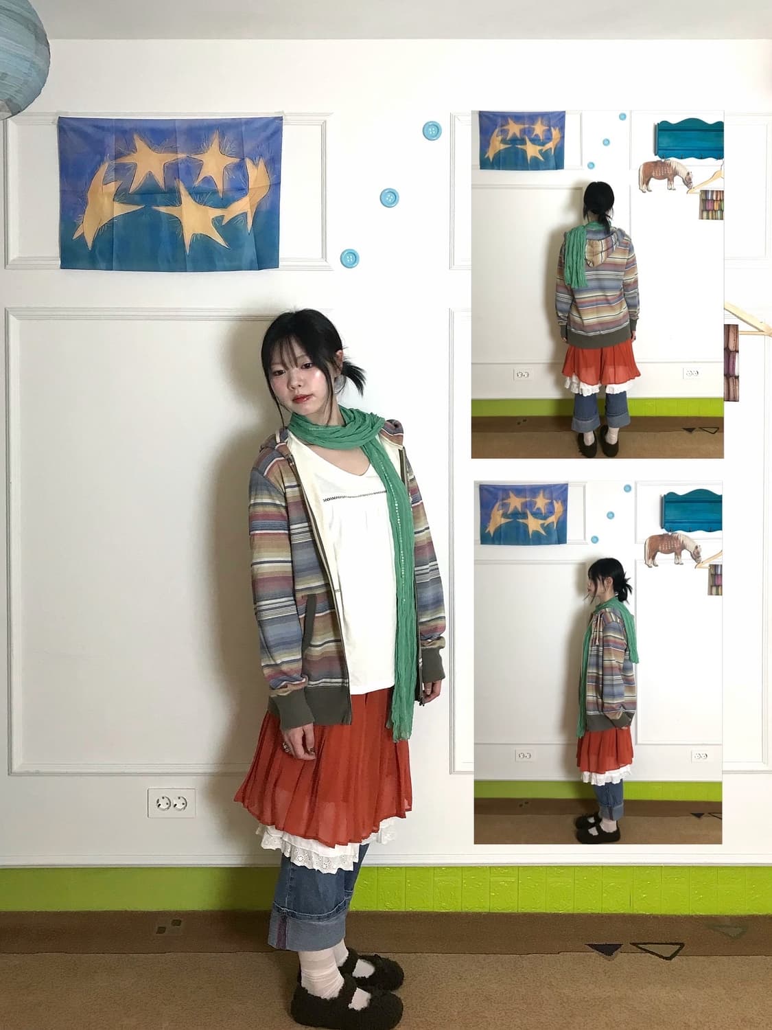 알록달록 스트라이프 패턴과 컬러 포인트 가득𓂃˖₊*🍭  상품이미지3