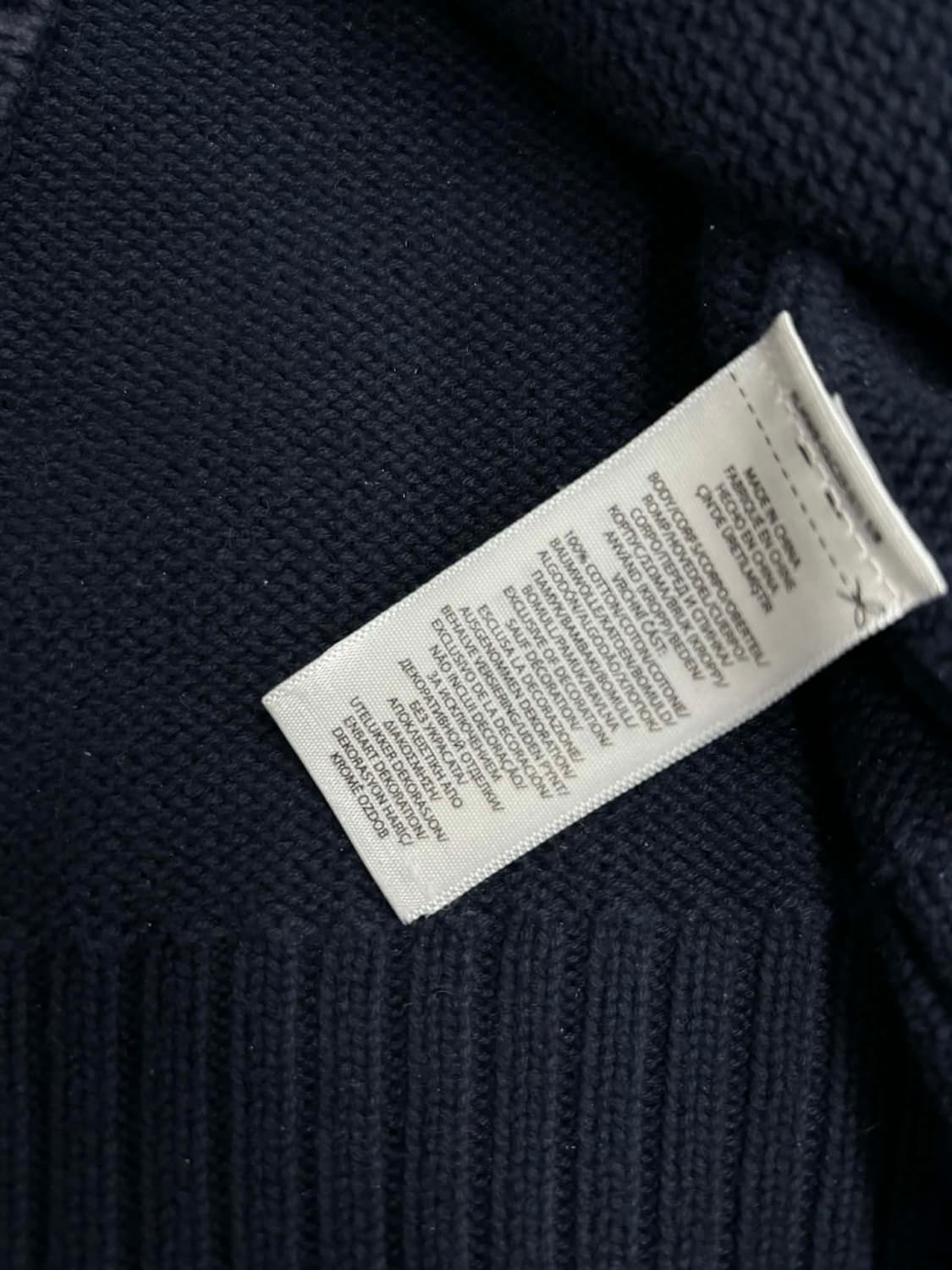 [L] 폴로 랄프로렌 성조기 네이비 코튼 니트 스웨터 상품이미지4