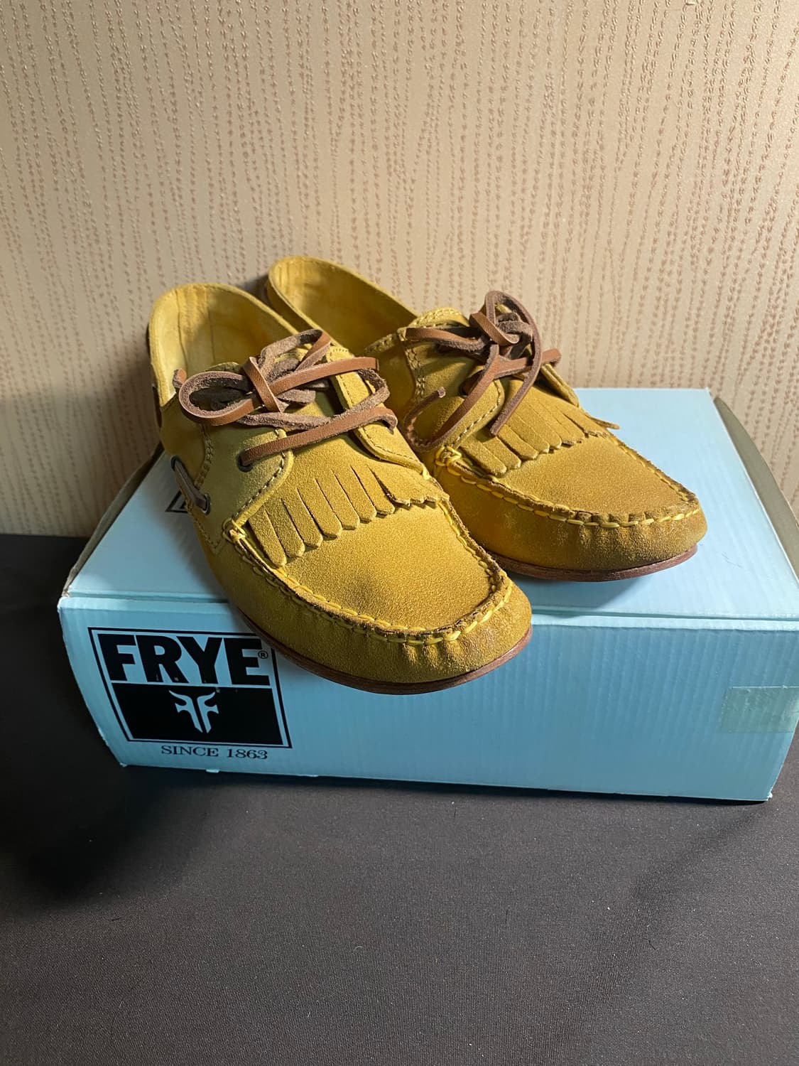Frye wendy lace moc mustard 250 상품이미지1