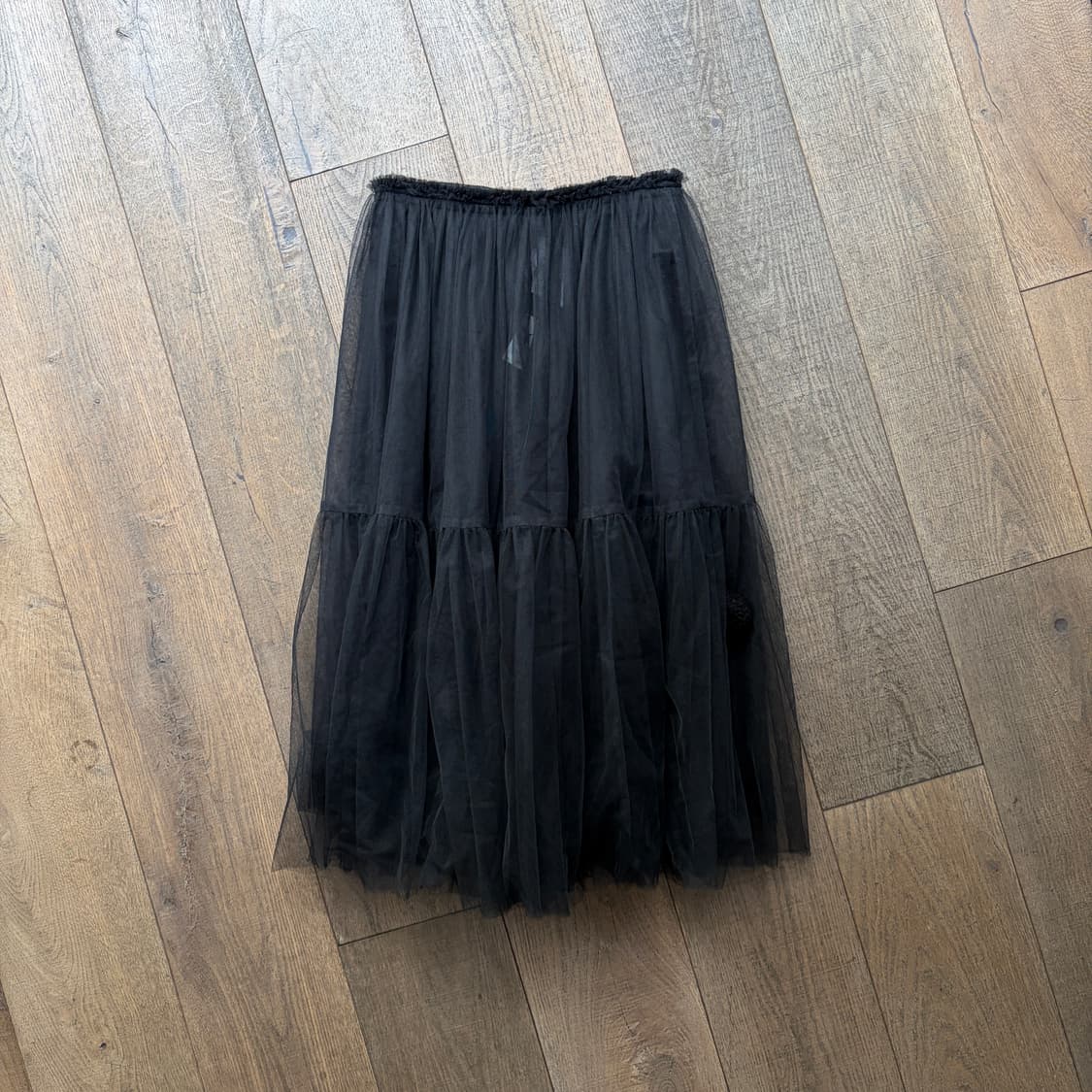 Pompom Shirring Tulle Skirt 상품이미지2
