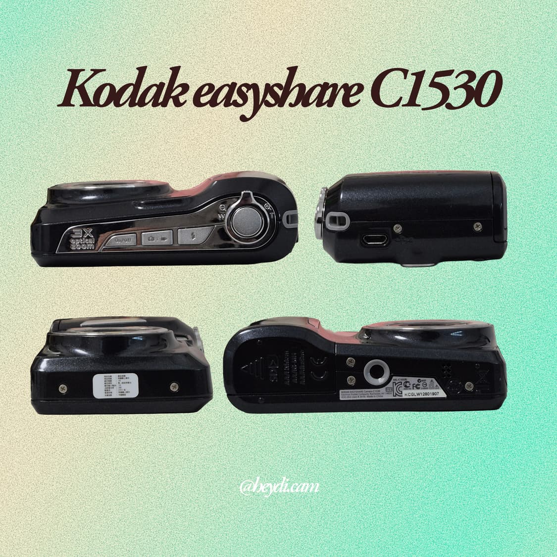 (키키 디카) Kodak easyshare C1530 블랙2 상품이미지3