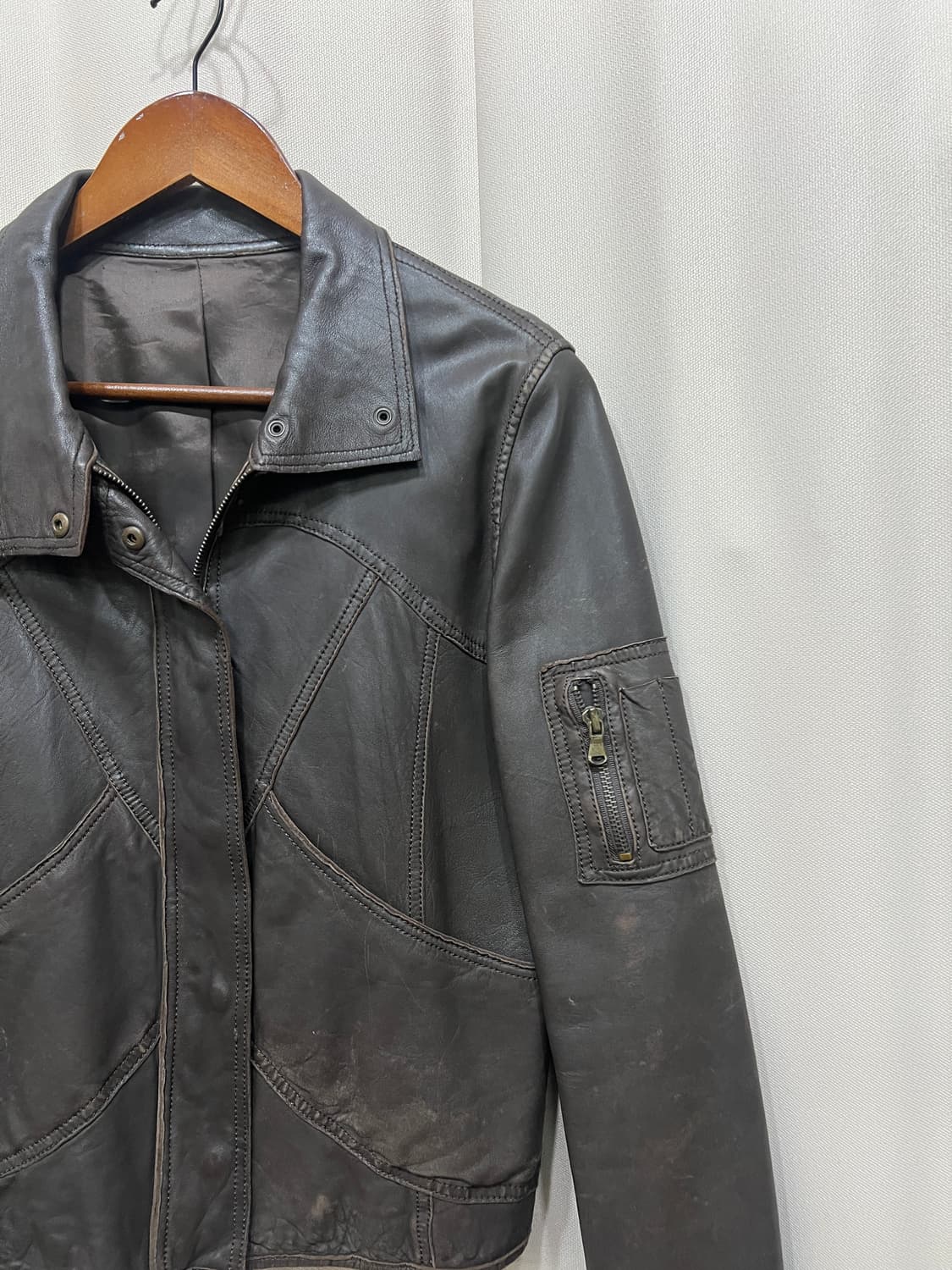 빈티지 양가죽 블루종 자켓 상품이미지3