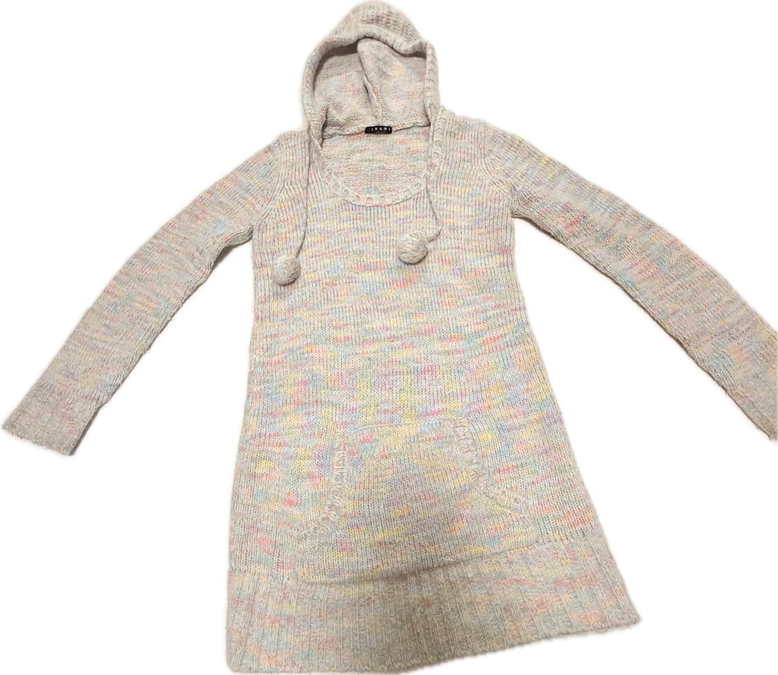 색감이 예쁜 니트후드티 상품이미지1