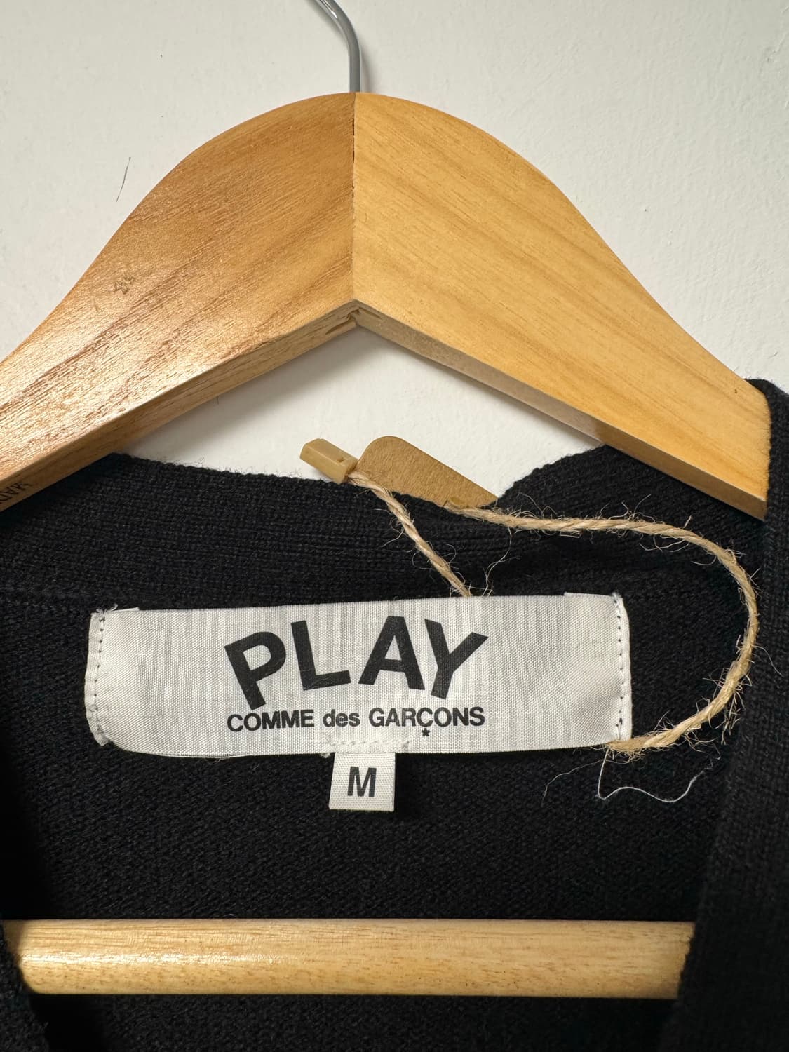 comme de garcons 꼼데가르송 미니 하트 와펜 블랙 가디건 M 상품이미지3