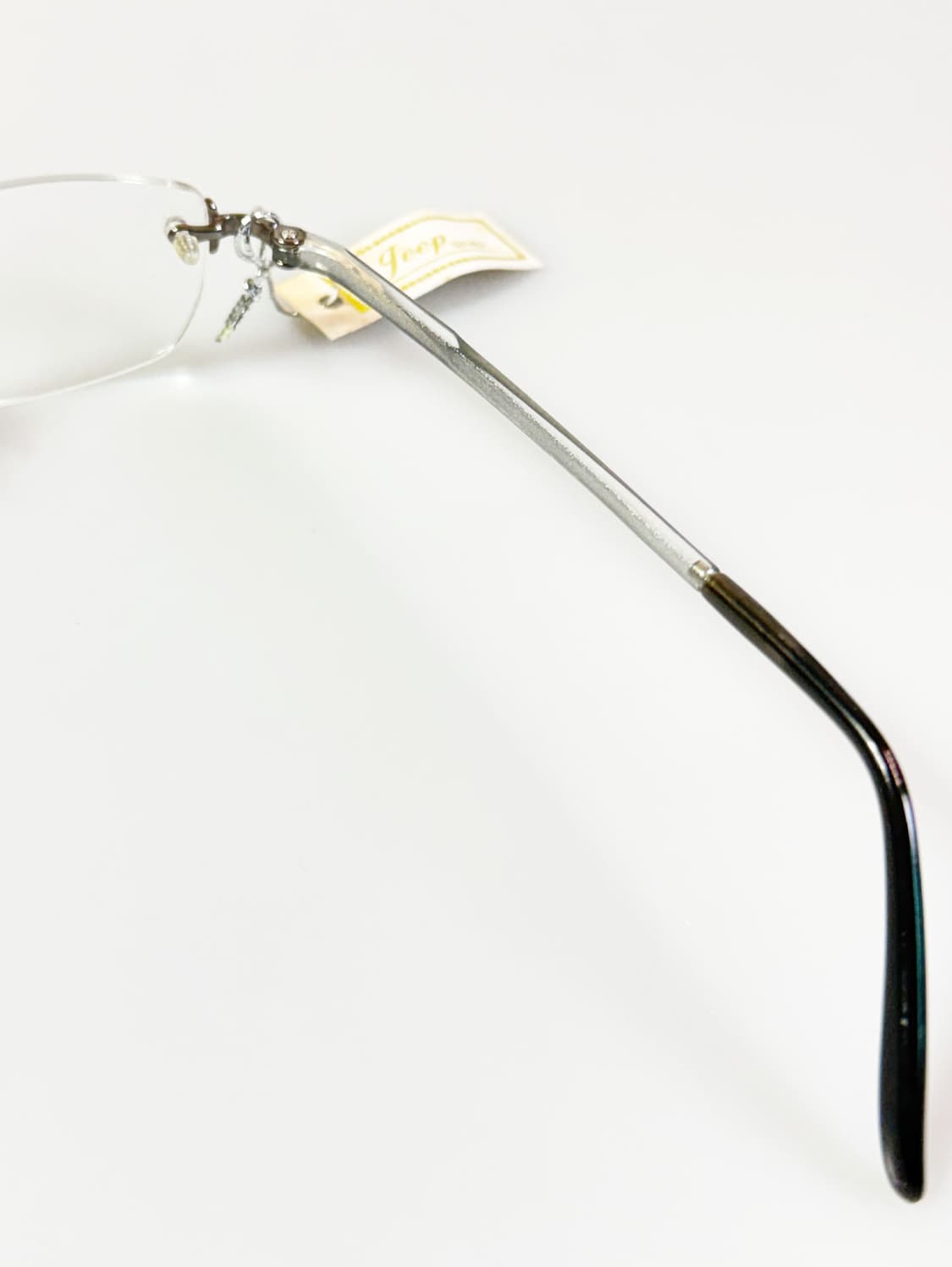 JEEP 실버 무테 스퀘어 메탈 프레임 빈티지 안경 상품이미지6