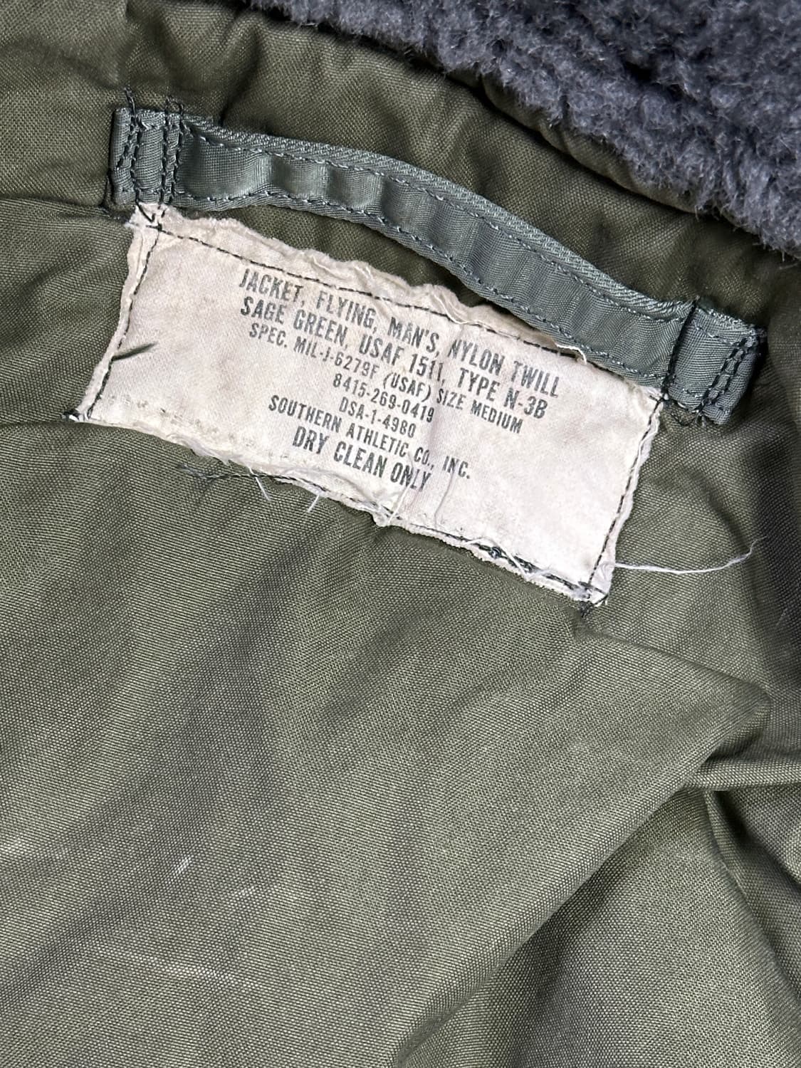 60's N3B Southern Athletic 서던 오리지날 미군 상품이미지4