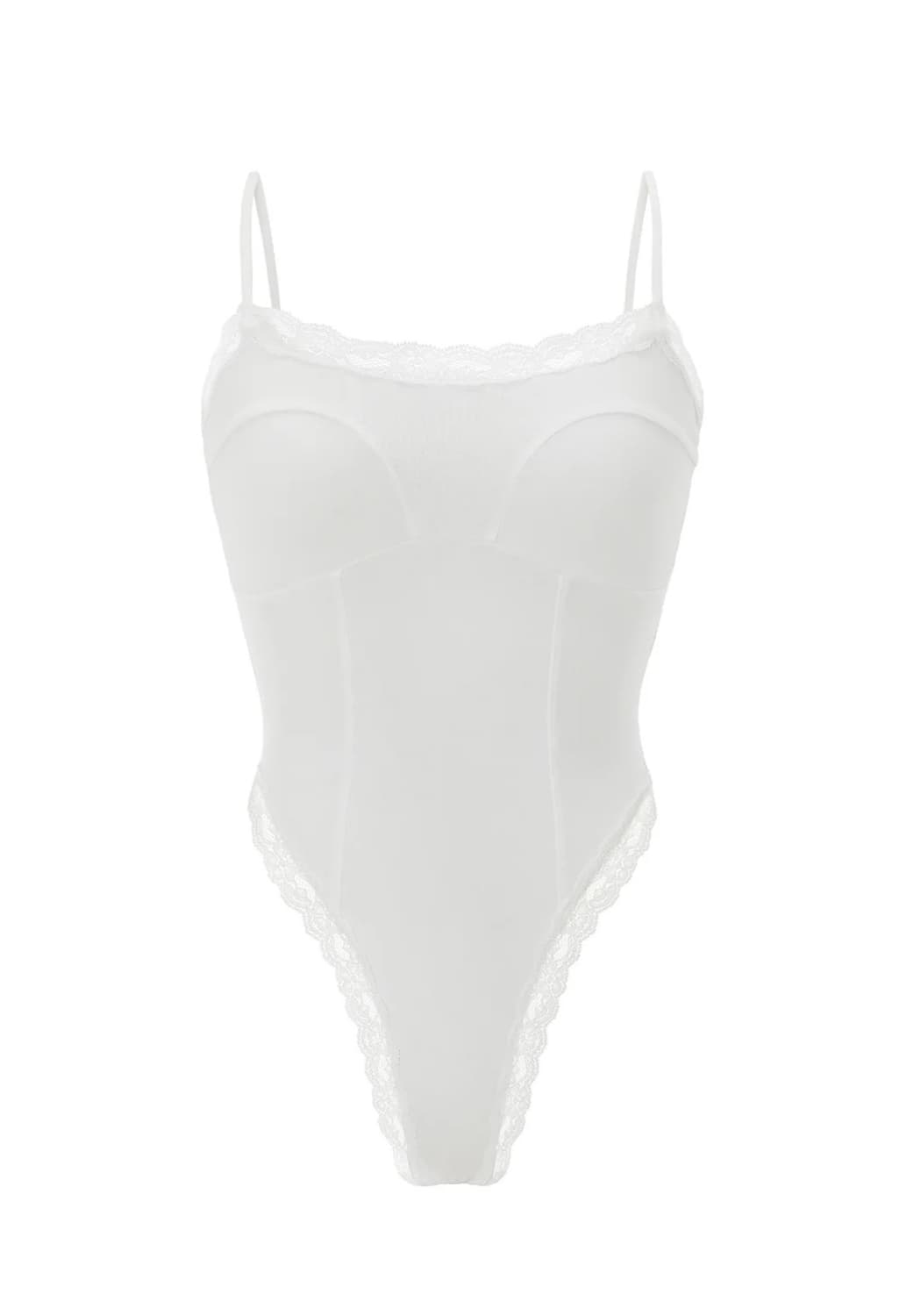 새상품) 쓰리타임즈 화이트 s 에블린 레이스 탑 상품이미지1