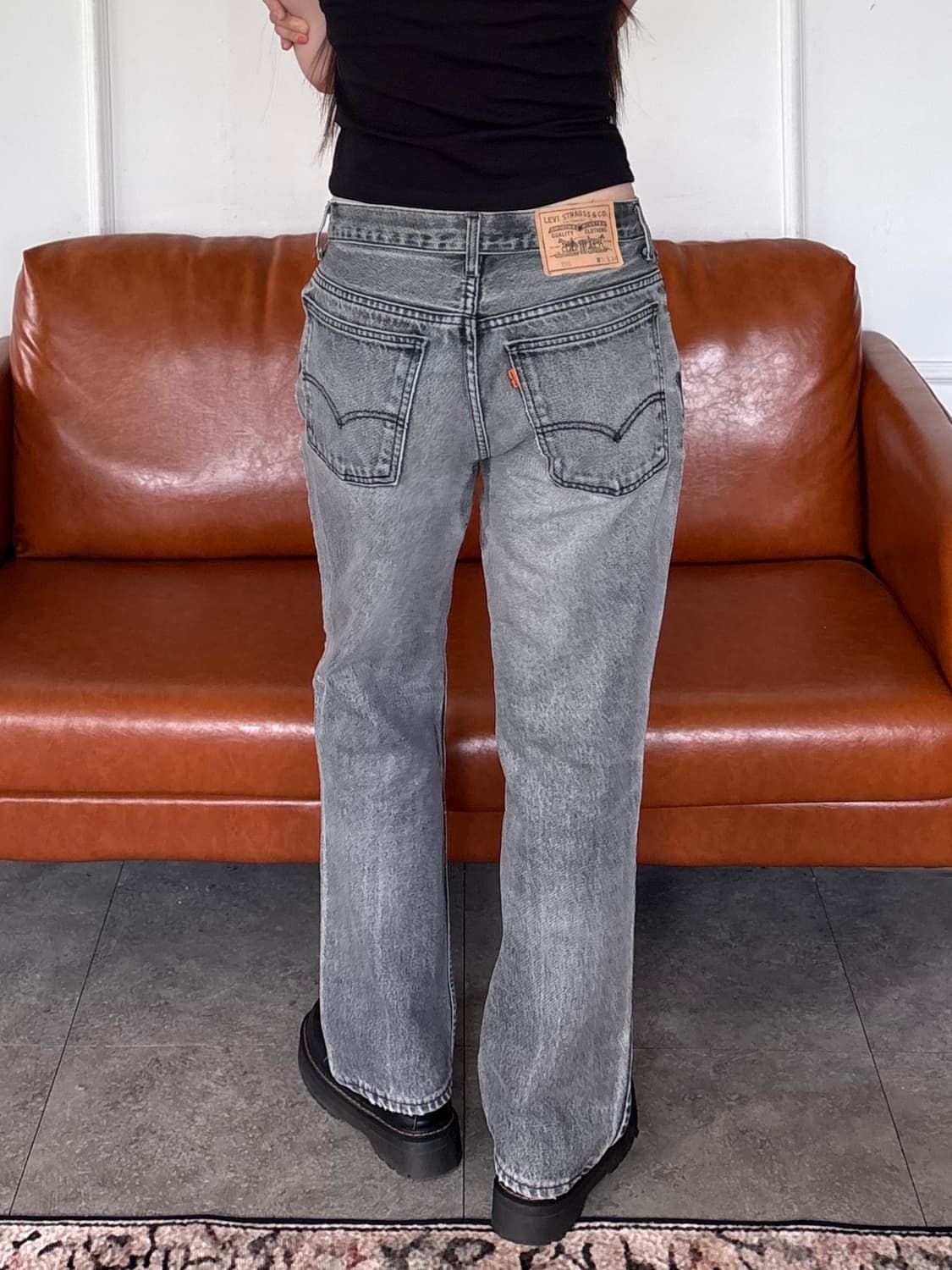 리바이스 752 오렌지탭 흑청 상품이미지5