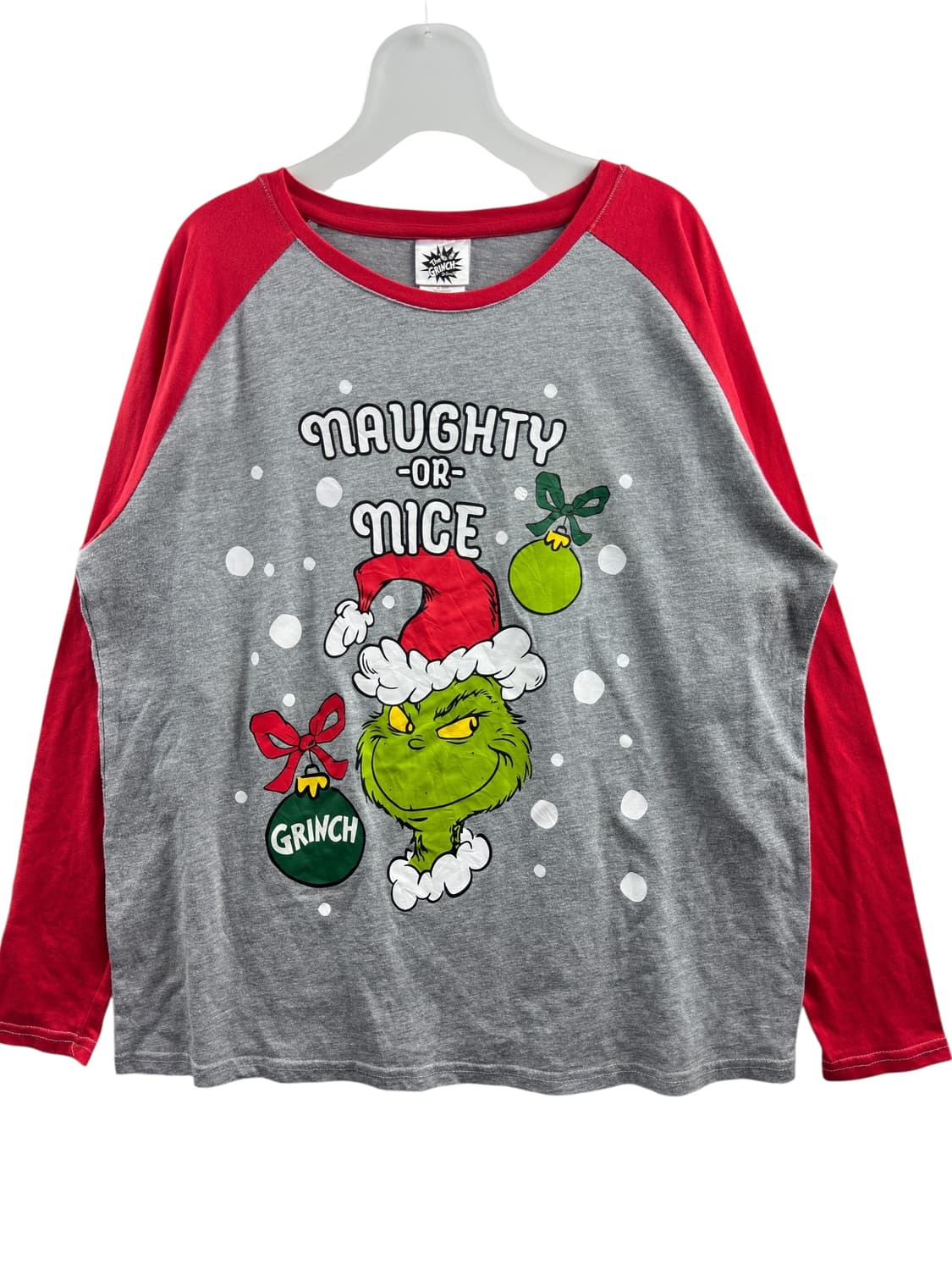 THE GRINCH 크리스마스 나그랑 레드 롱슬리브704 상품이미지1