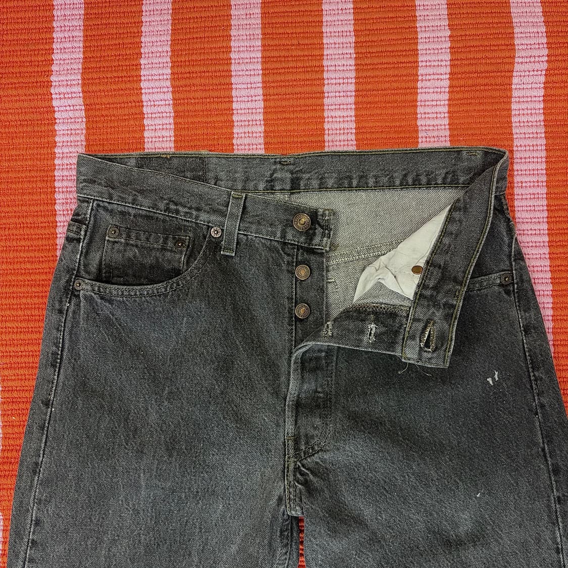90s 리바이스 501 블랙 진 made in USA (31) 상품이미지2