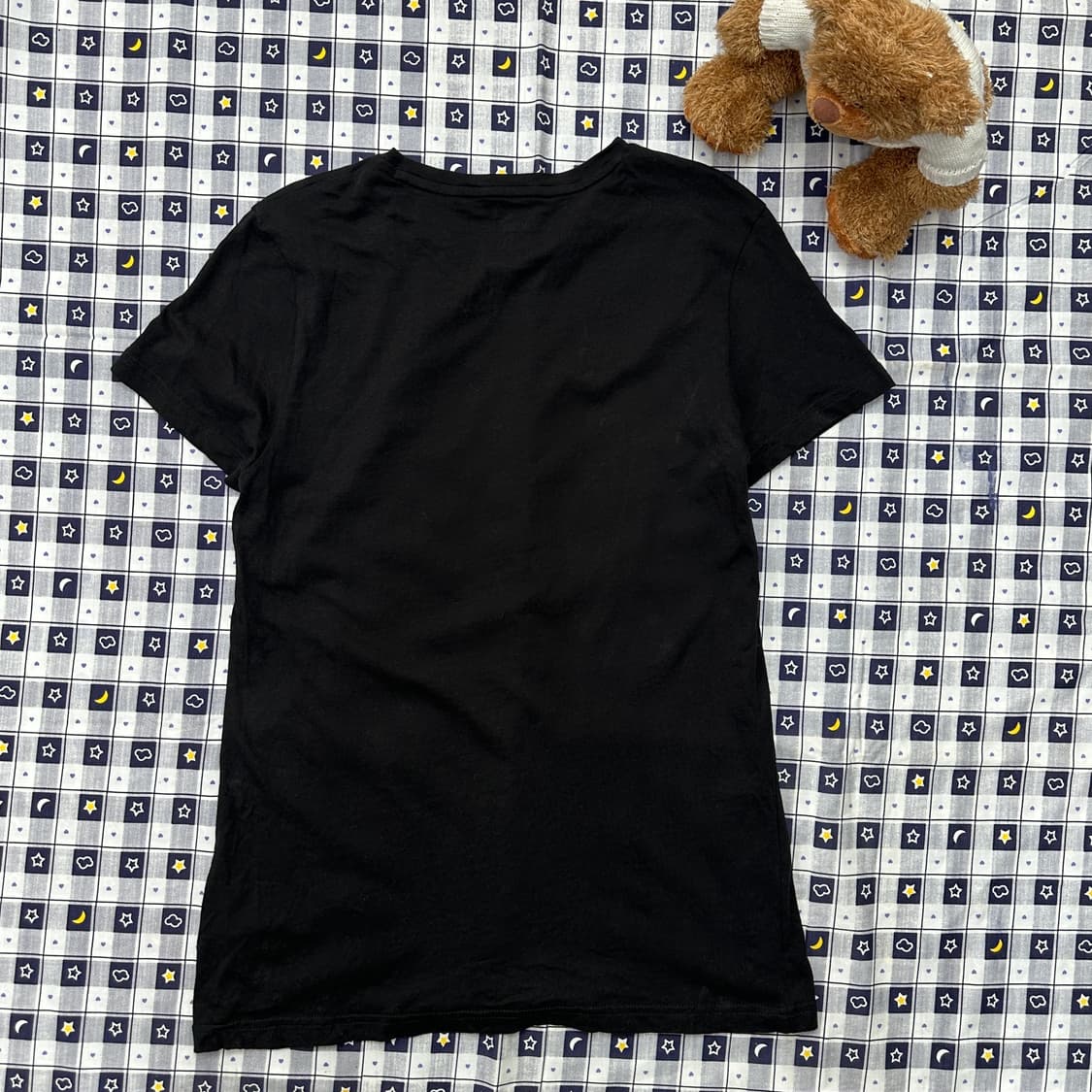 푸마 jpn 러블리 Y2K 하트 프린팅 슬림핏 블랙 반팔티셔츠 상품이미지2