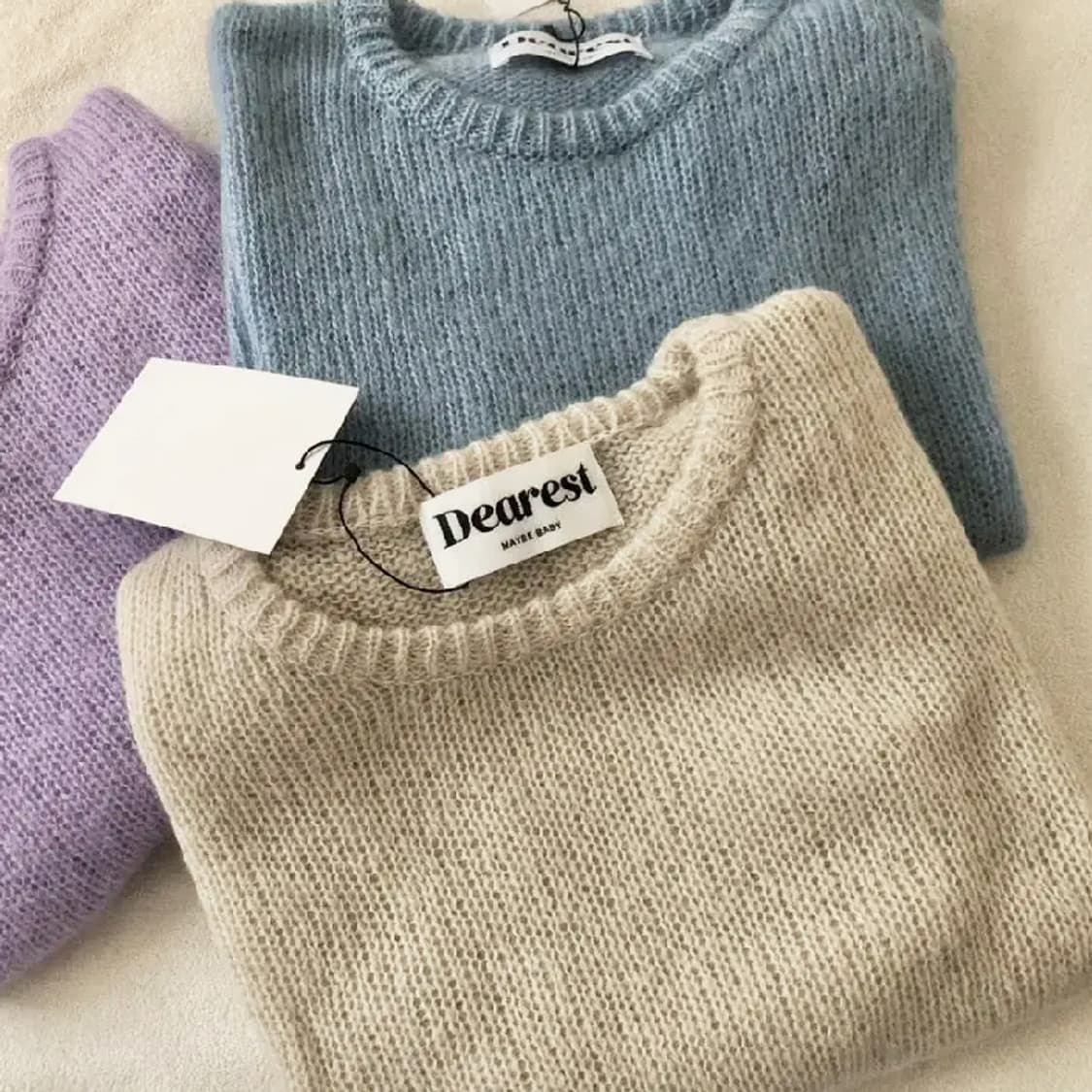 메이비베이비(MAYBEBABY) 디어리스트 오로라 모헤어니트 프리사이즈  상품이미지3