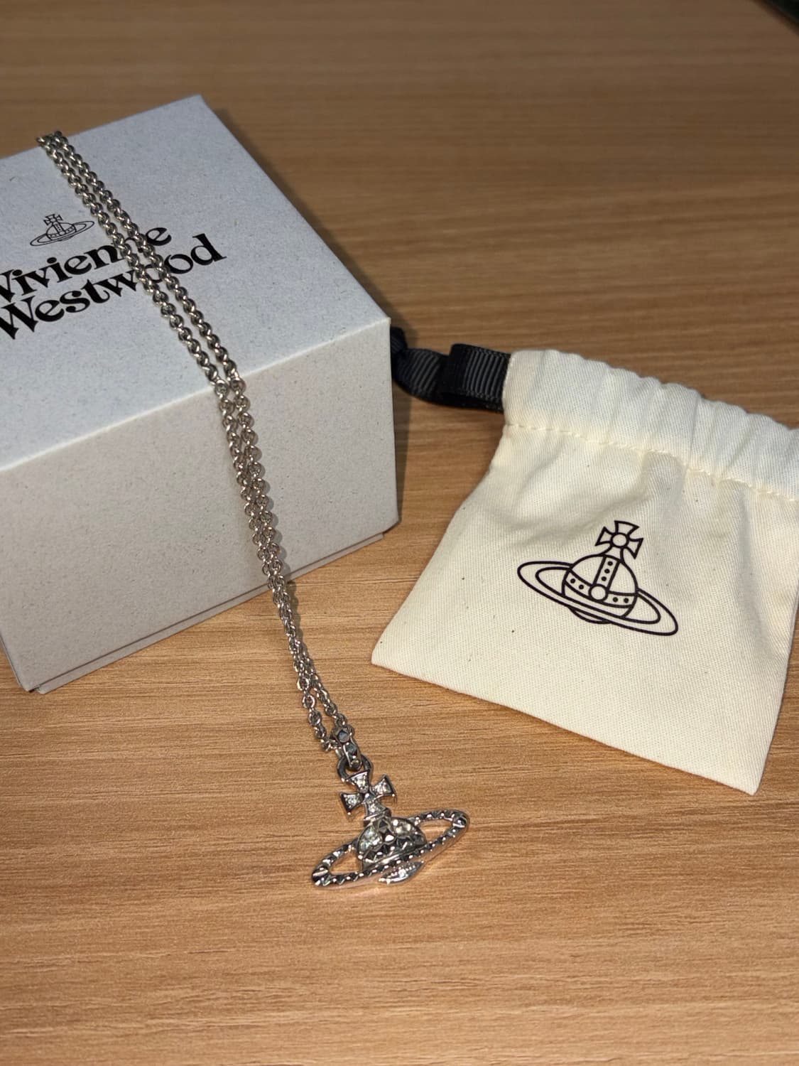 비비안웨스트우드 실버 목걸이 상품이미지1
