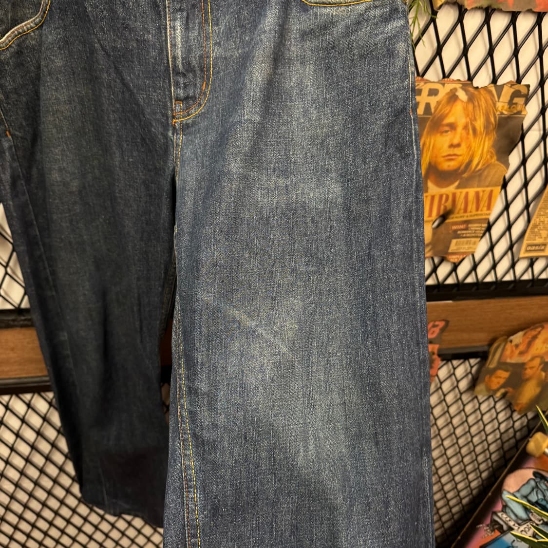 타미힐피거 데님 팬츠 후면 레터링 빅 로고 포인트 중청 상품이미지9