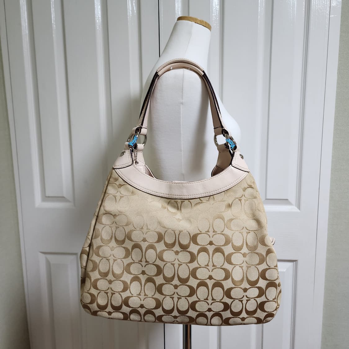 상태굿굿) 코치 버클 호보백 상품이미지5