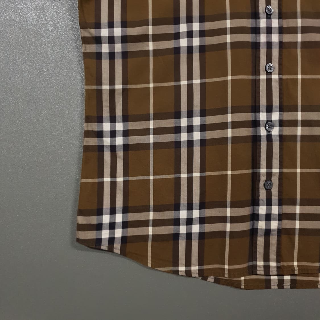 M) 정품 버버리 브릿 시그니처 노바체크 하프 반팔 셔츠 남방 상품이미지3