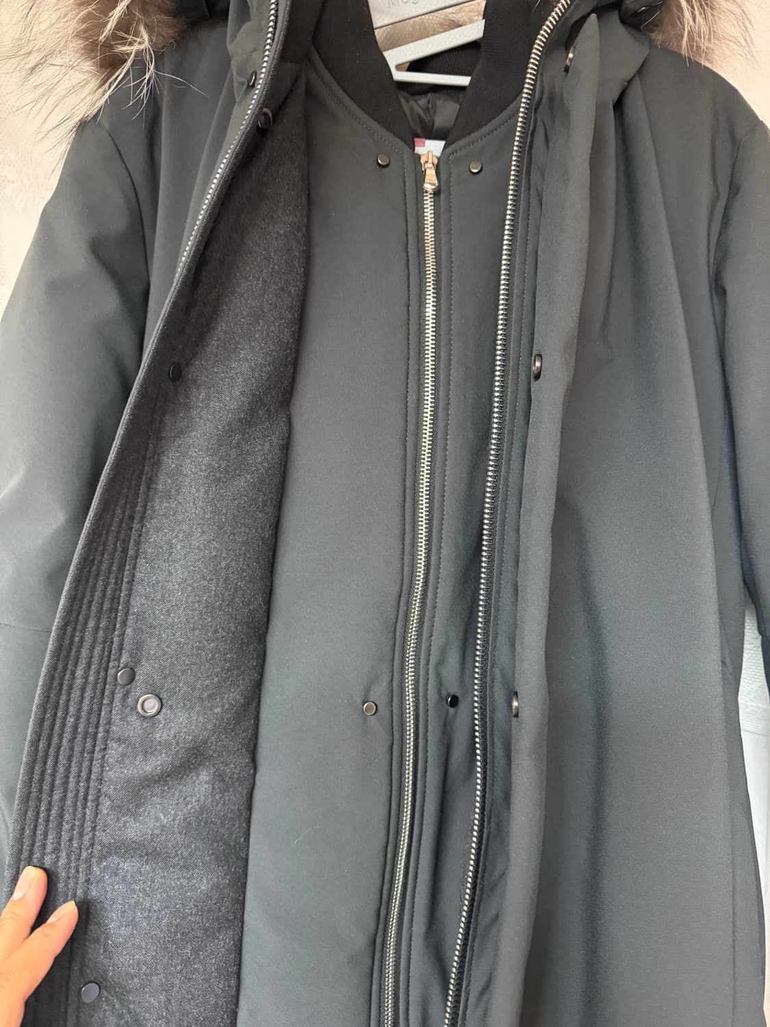 솔리드옴므 폭스퍼 패딩 95 사이즈 상품이미지4