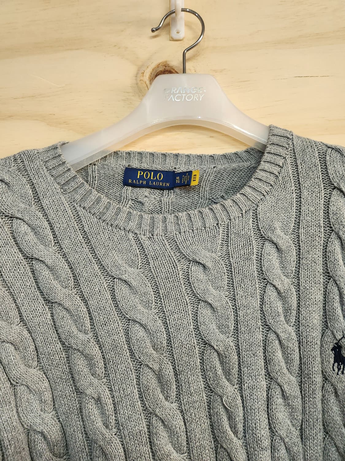 20) 폴로 랄프로렌 케이블 니트 회색 상품이미지3