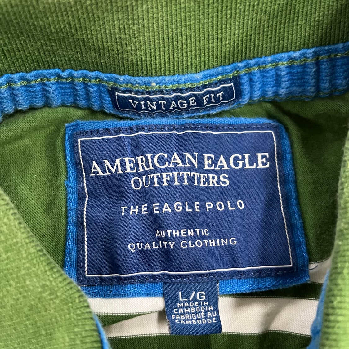 L 아메리칸이글 반팔 카라 티셔츠 0213M 상품이미지2