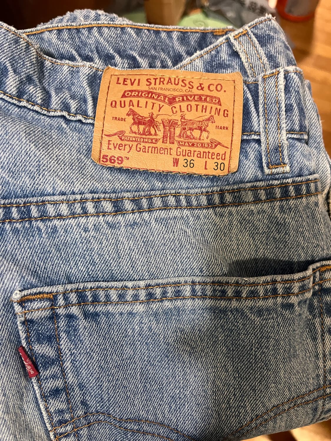 90‘s 리바이스569 레드탭 36x30 상품이미지3