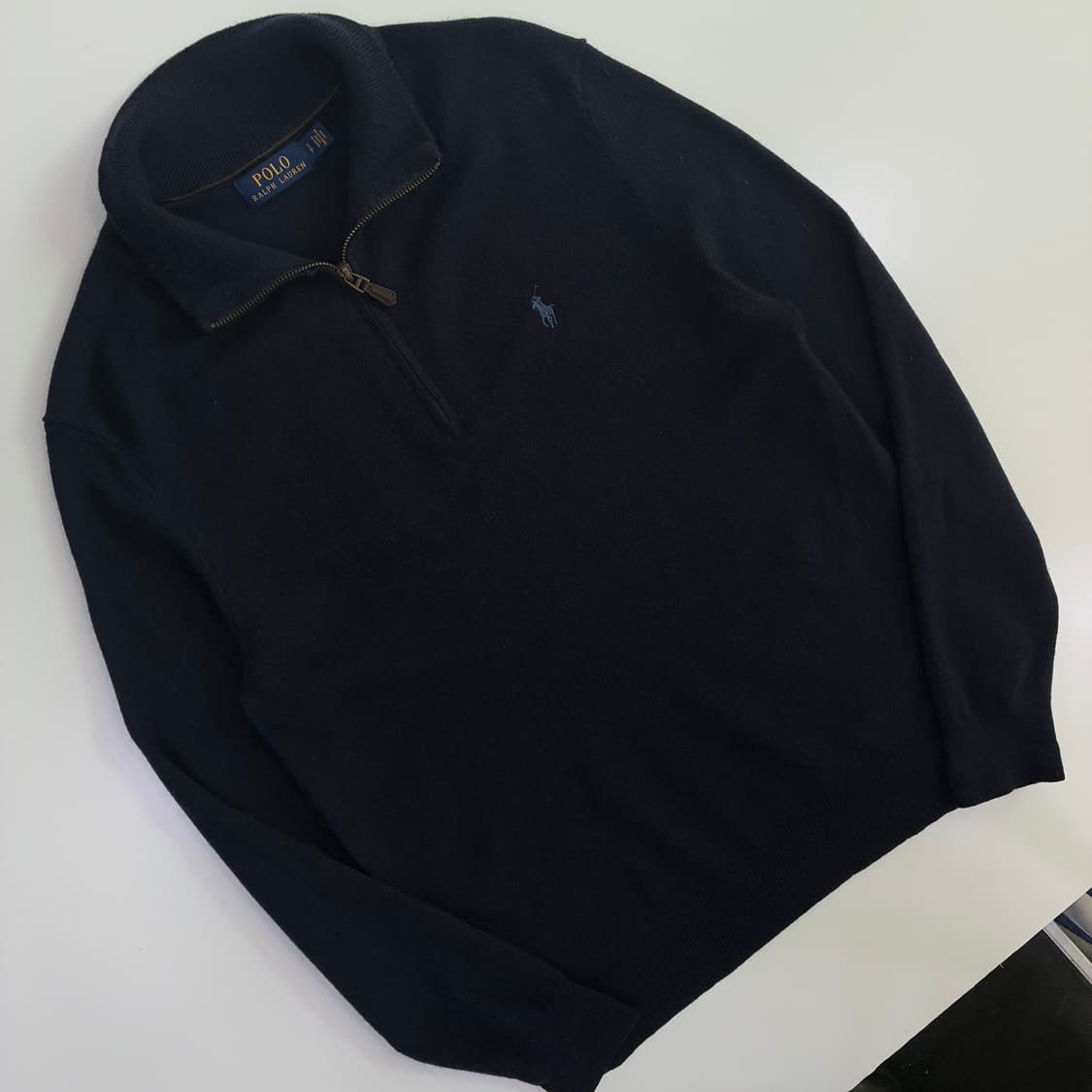 Polo 폴로 랄프로렌 메리노울 쿼터 집업 니트 상품이미지2