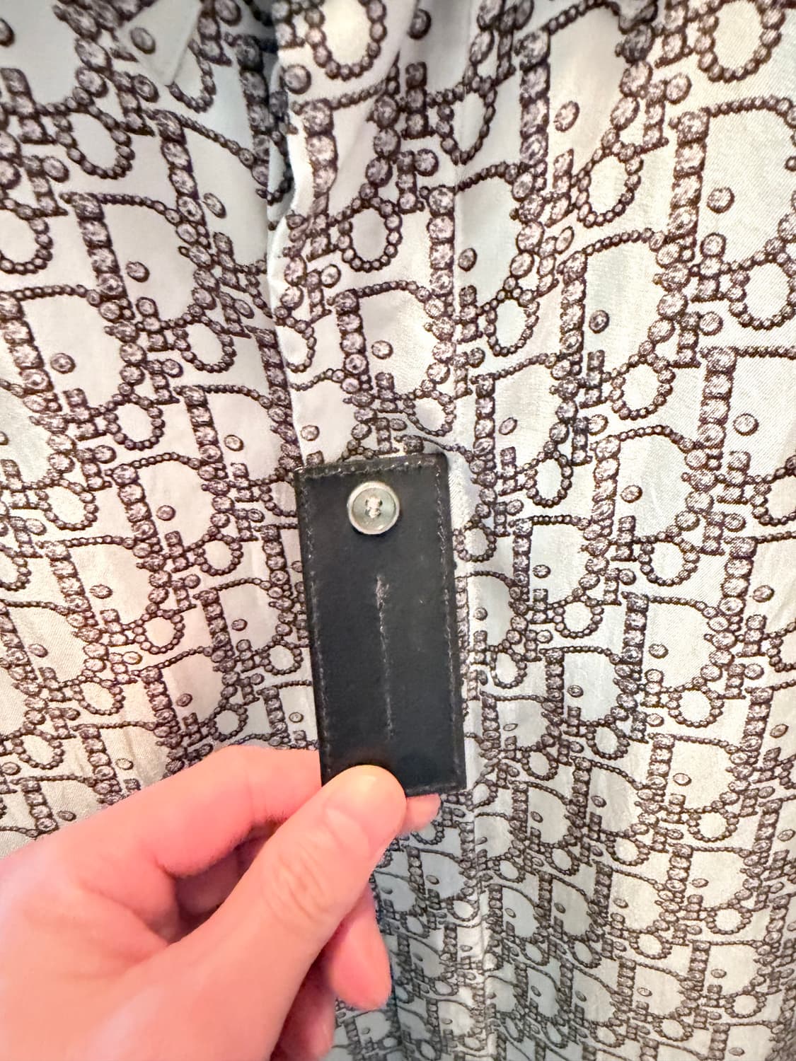 디올 오블리크 실크 반팔셔츠 상품이미지2