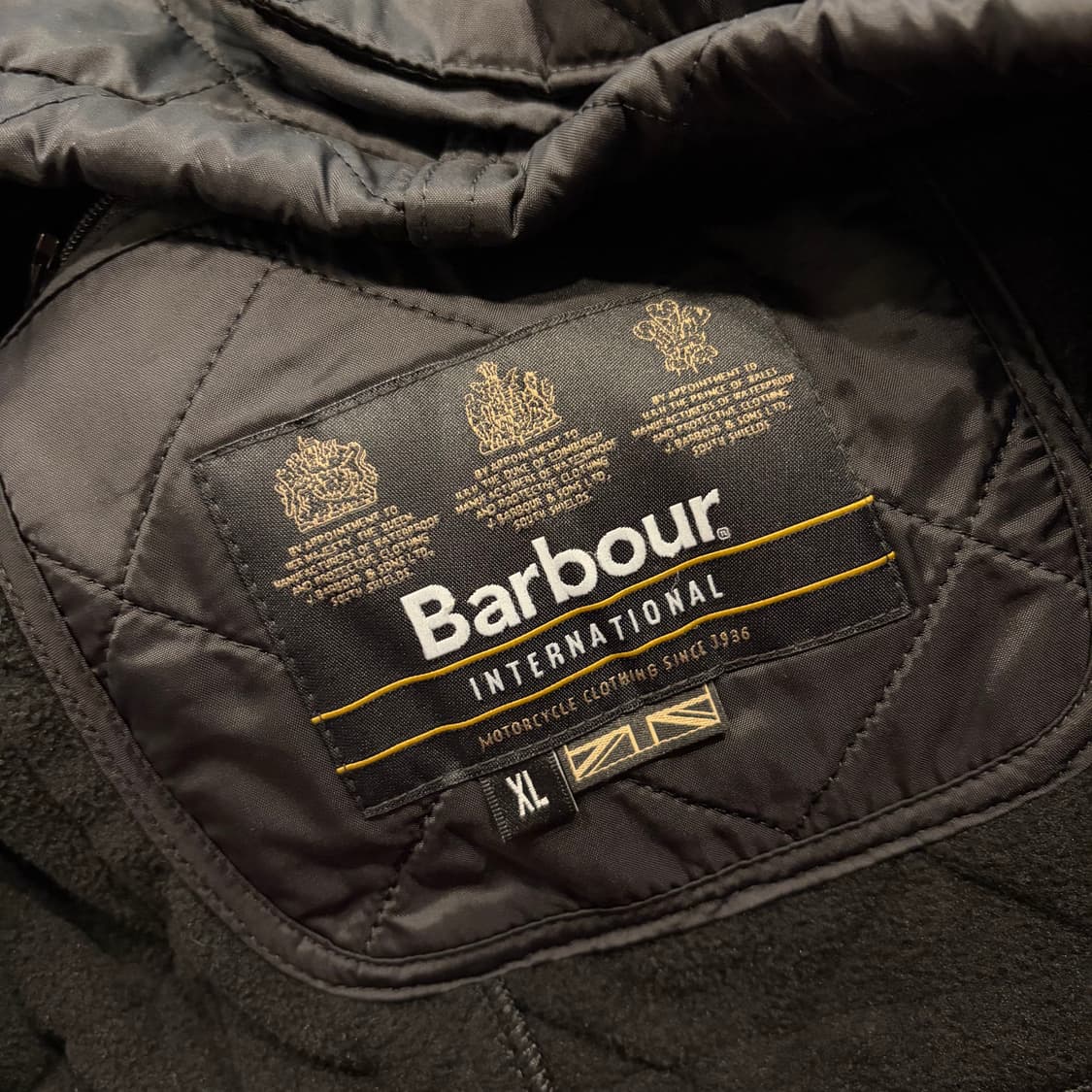 [XL] 바버 인터네셔널 아리엘 폴라퀄트 블랙 퀼팅 자켓 D67 상품이미지10