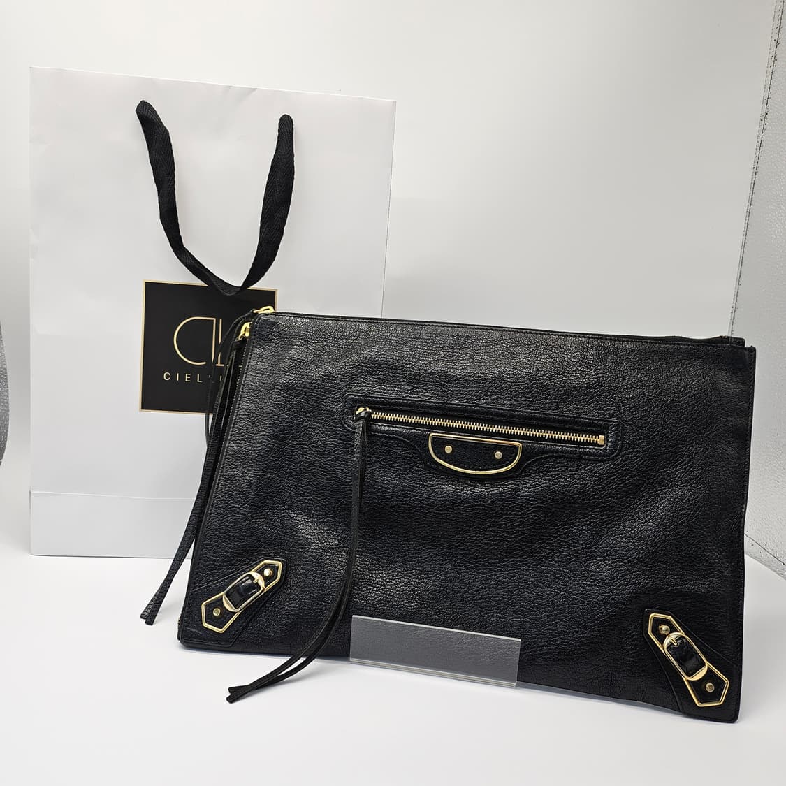 정품 발렌시아가 모터 클러치백 (이너백포함) 상품이미지1