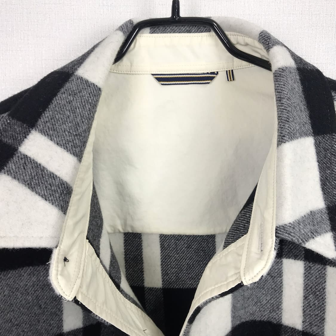 헤지스 울 체크 셔츠형 자켓 점퍼 남성115 상품이미지4