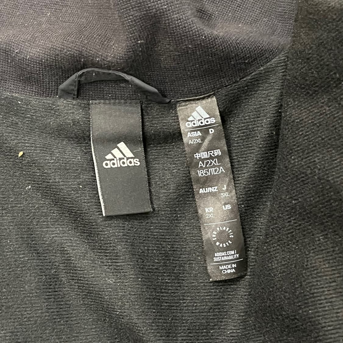 [정품/2XL] 아디다스 블랙 바람막이 자켓 b8 상품이미지5