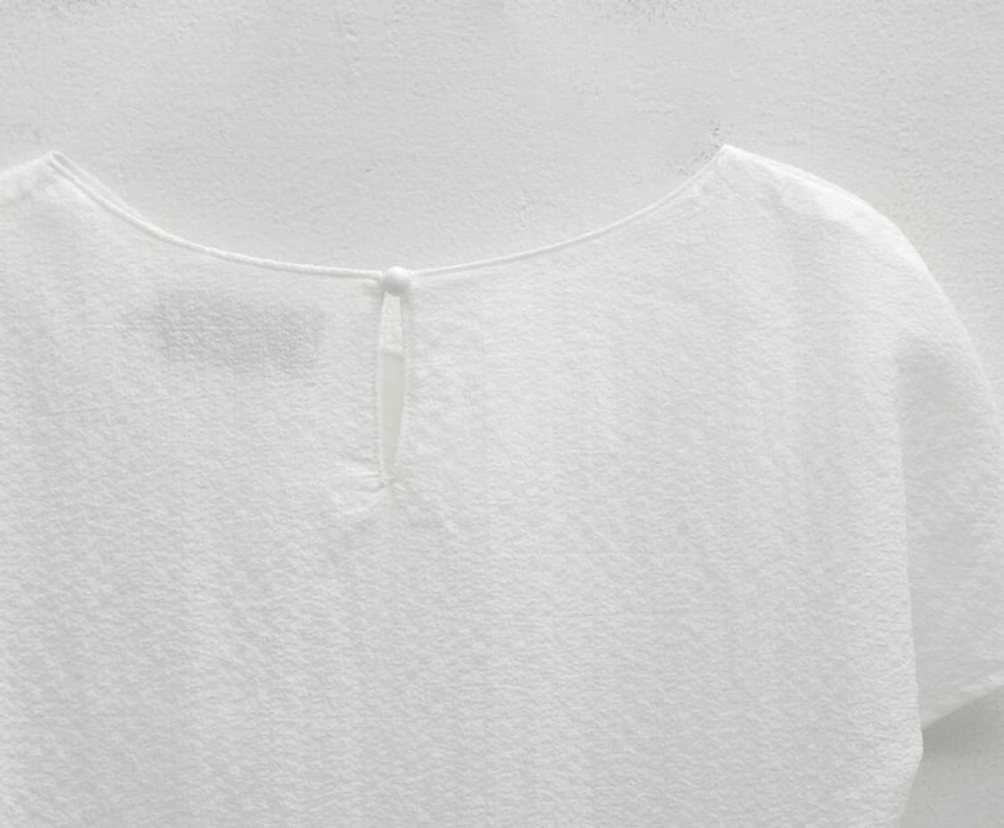 아틀리에 나인 TWIST NECK BUBBLE BLOUSE 상품이미지7