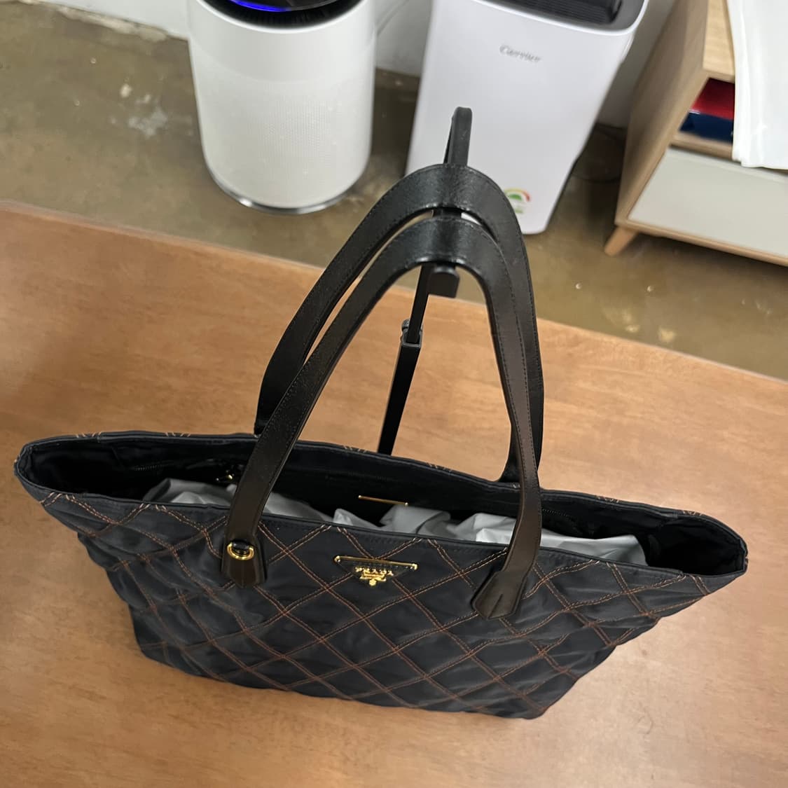 프라다 테수토포코노 퀼팅 쇼퍼백 상품이미지3