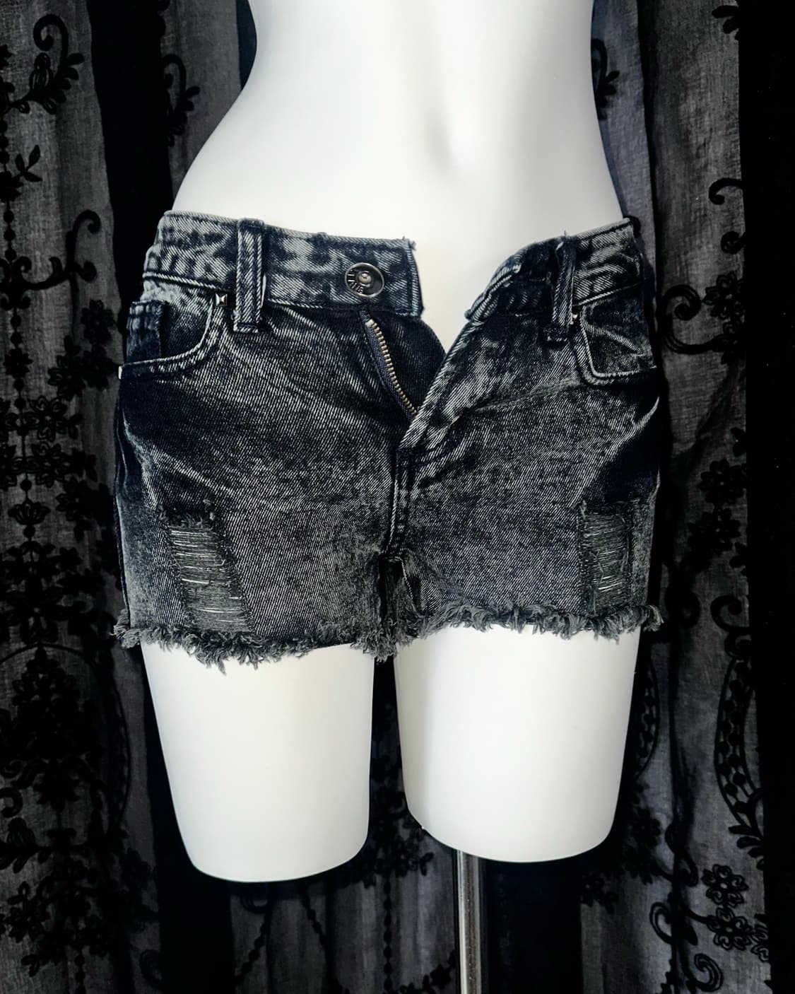 washed jean shorts 상품이미지2