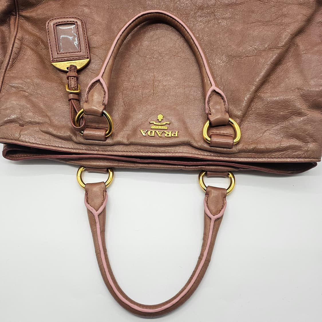 정품 프라다 비텔로 투웨이백 (핑크) 상품이미지10