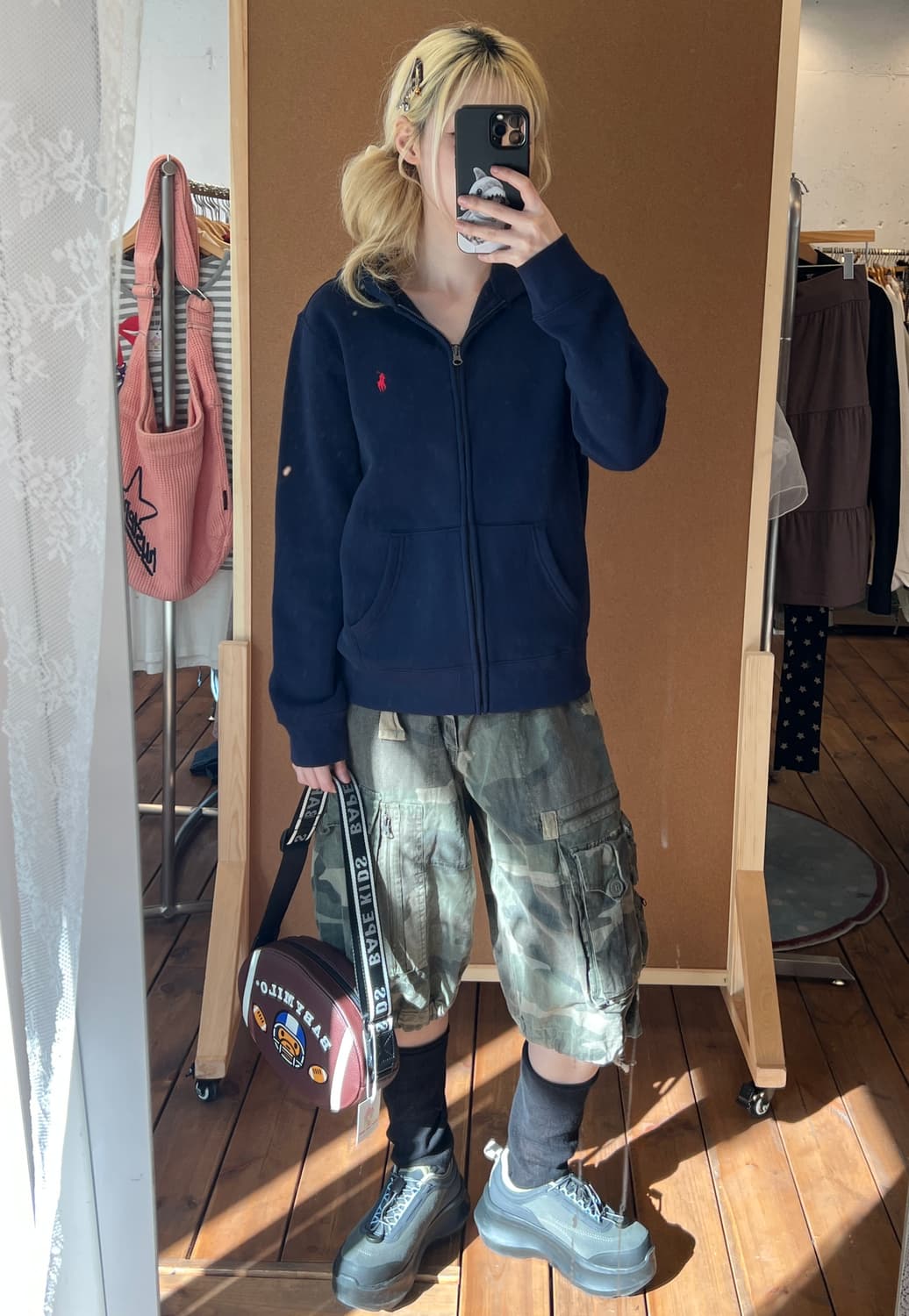 폴로 네이비 후드집업  상품이미지4