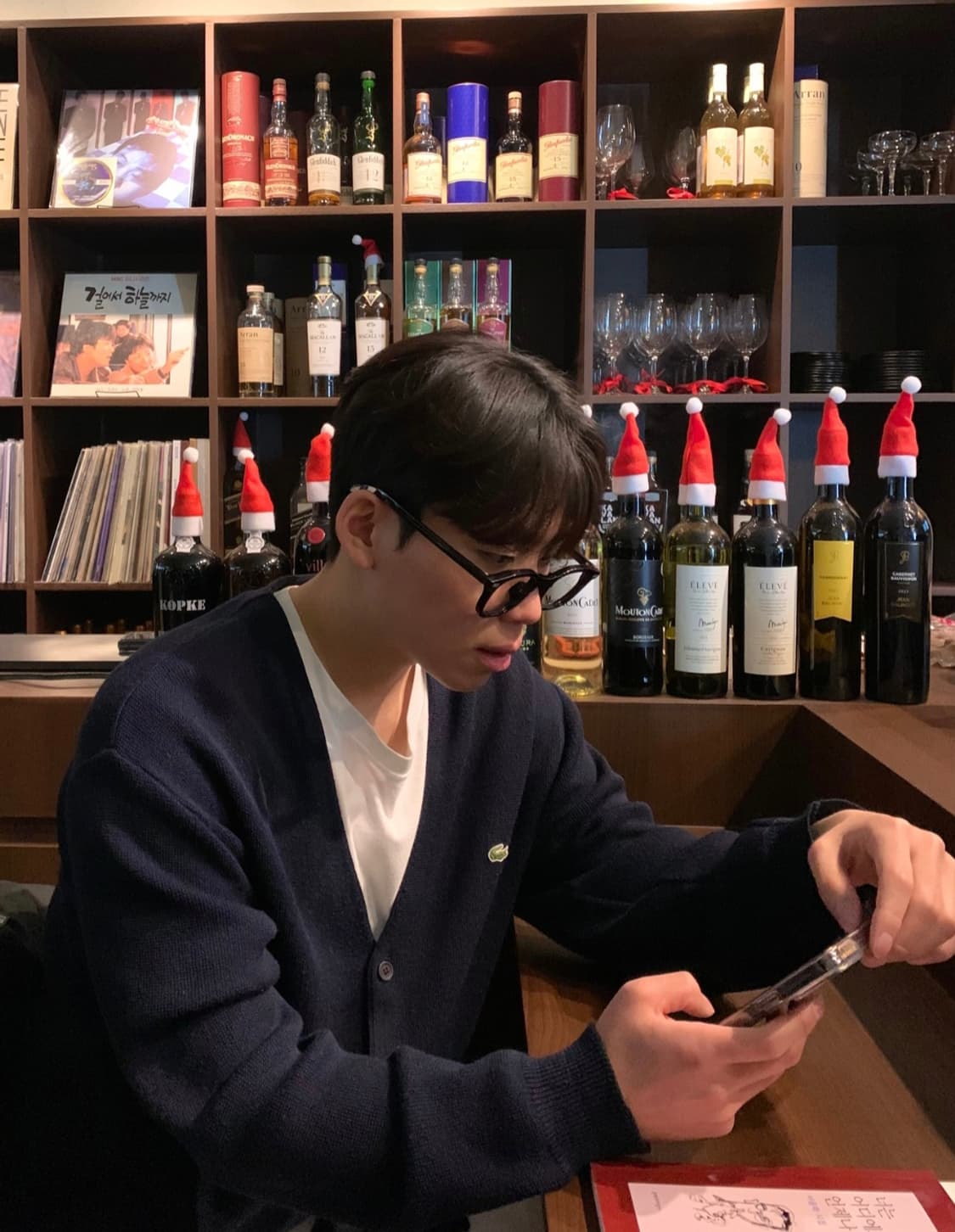 라코스테 빈티지 네이비가디건 상품이미지1