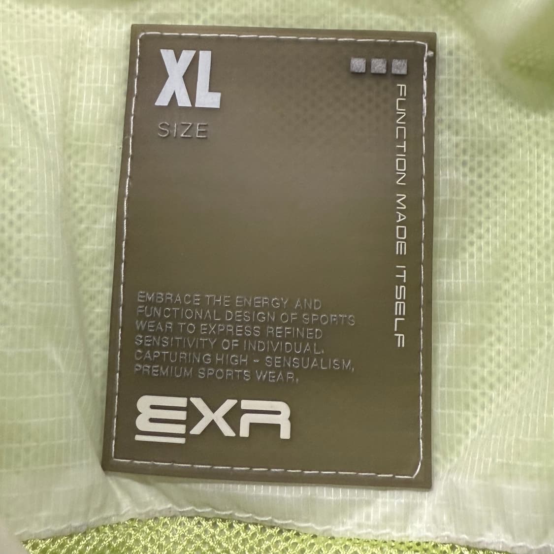 [정품/XL] EXR 화이트 레이싱 바람막이 자켓 b17 상품이미지5