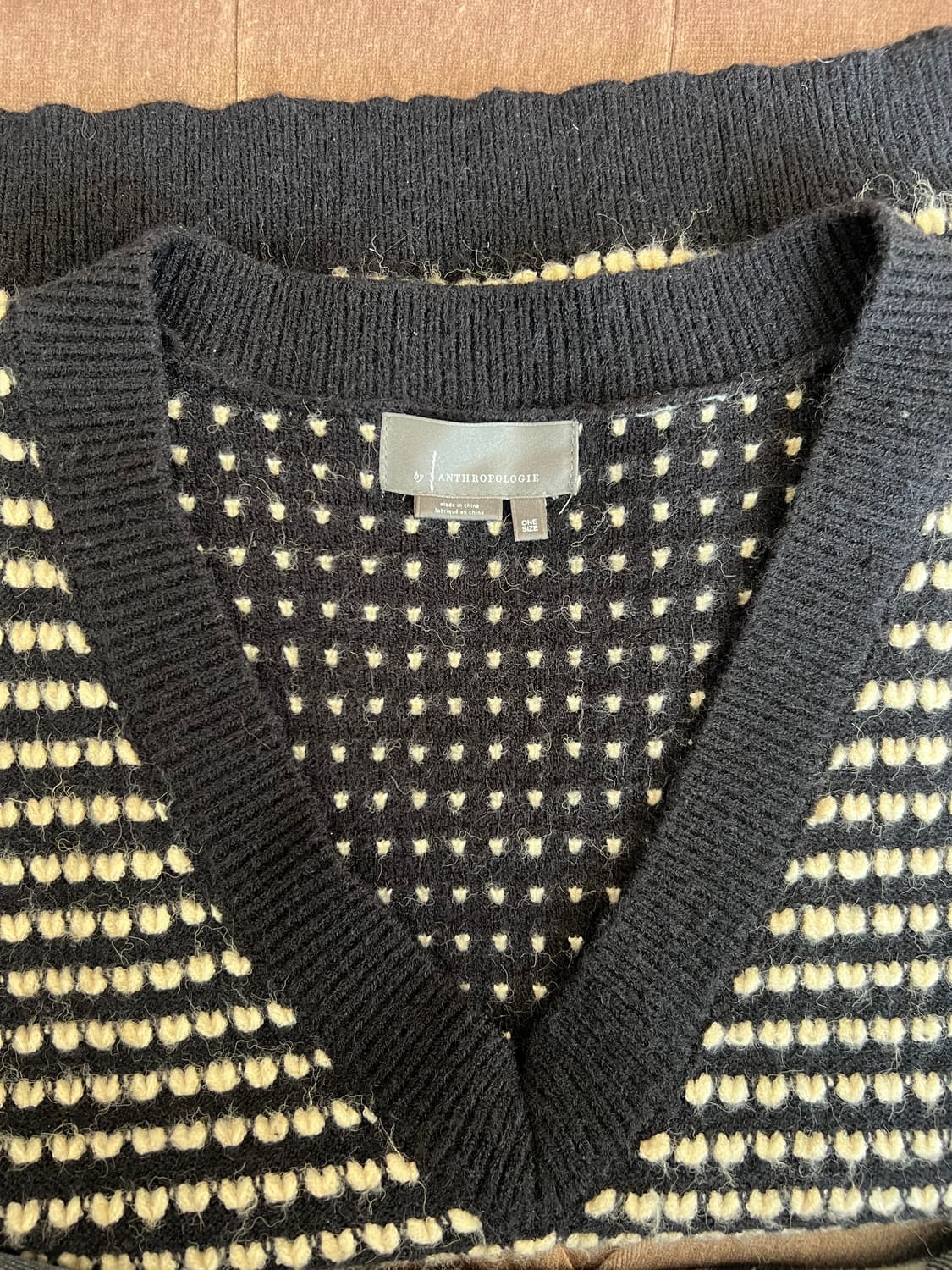 앤트로폴리지 Anthropologie  여성 블랙 니트조끼 간절기조끼 상품이미지5
