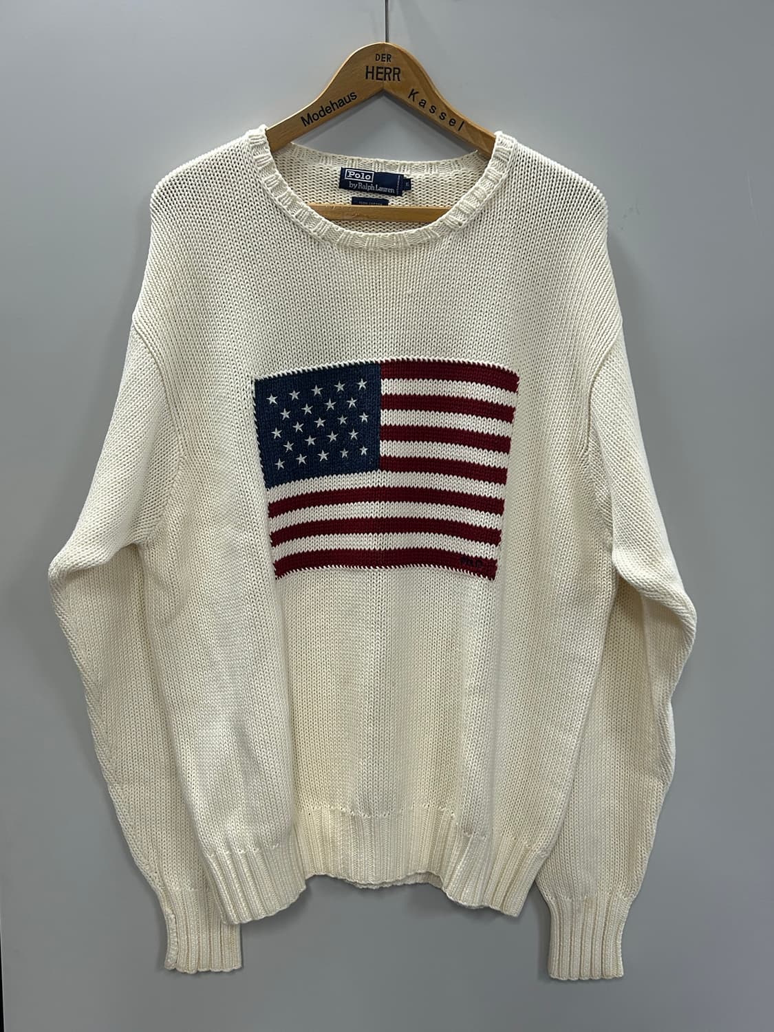 90's Polo American flag knit [XL] 상품이미지1